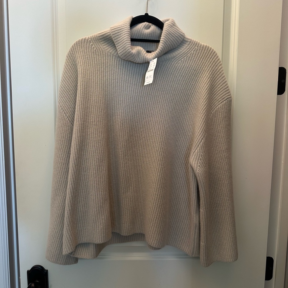 J. Crew Cream Turtleneck Sweater